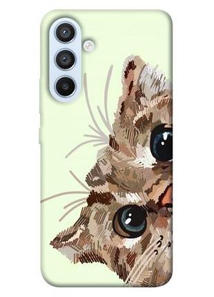 Чохол з принтом для samsung galaxy a54 5g / для самсунг галаксі а54 cat muzzle