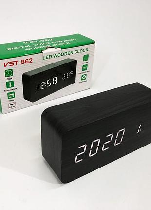 Зеркальные часы настольные vst-862-6, настольные электронные часы с подсветкой электронные vst ld-74