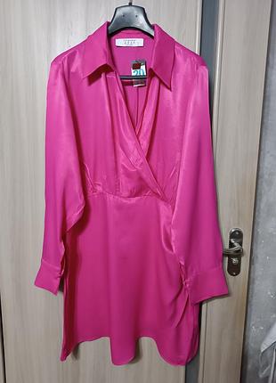 Новое атласное платье большой размер primark