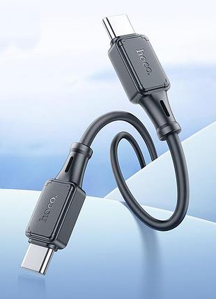 Такта кабель hoco x101 assistant 60w type-c to type-c (1m) black 5