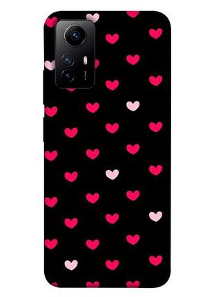 Чохол з принтом для xiaomi redmi note 12s / для ксяомі, сяомі, ксіомі редмі ноте 12с little hearts