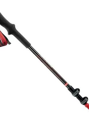 Треккинговая палка телескопическая naturehike st06 (nh17d006-d) 66-135см черная