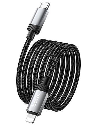 Дата кабель hoco x117 star type-c to lightning 27w (1m) black 4