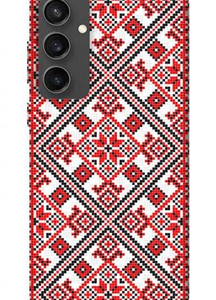Чохол з принтом для samsung galaxy s24 fe / для самсунг галаксі с24 фе вишиванка 6