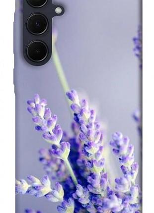 Чехол с принтом для samsung galaxy a35 / для самсунг галакси а35 лаванда