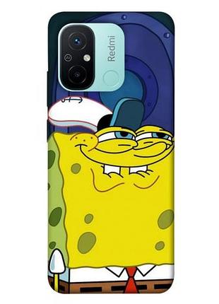 Чехол с принтом для xiaomi redmi 12c / для ксяоми, сяоми, ксиоми редми 12с губка боб