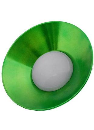 Светодиодная лампа ip65+металлический отражатель 18 вт е27 6500к зеленый lm709 лемансо