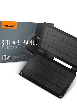 Портативний зарядний пристрій сонячна панель vso-f510uu 10w videx
