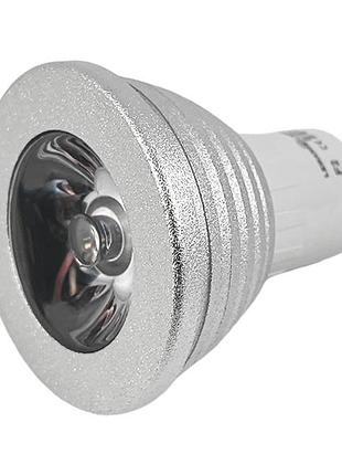 Светодиодная лампа mr16 rgb 3w 85-265v с пультом lm293 лемансо