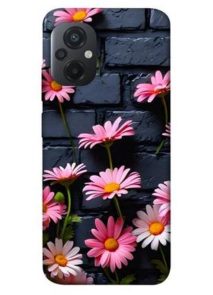 Чехол с принтом для xiaomi poco m5 / для ксяоми, сяоми, ксиоми поко м5 розовый контраст