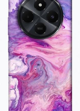 Чехол с принтом для xiaomi redmi 14c / для ксяоми, сяоми, ксиоми редми 14с розовый мрамор 2