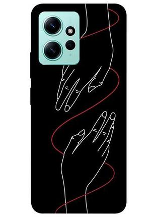 Чехол с принтом для xiaomi redmi note 12 4g / для ксяоми, сяоми, ксиоми редми ноте 12 плетение рук