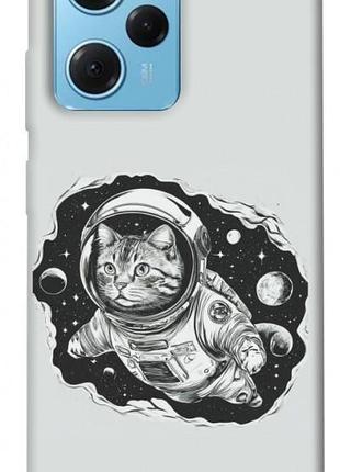 Чехол с принтом для xiaomi poco x5 pro 5g / для ксяоми, сяоми, ксиоми поко х5 про кот космонавт