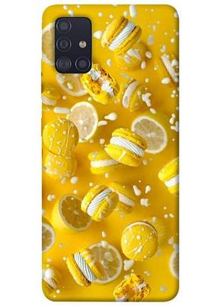 Чехол с принтом для samsung galaxy a51 / для самсунг галакси а51 лимонный взрыв