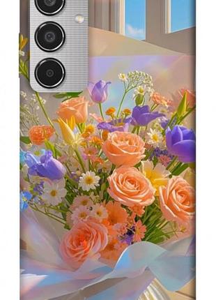 Чохол з принтом для samsung galaxy m35 5g / для самсунг галаксі м35 яскравий букет