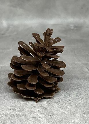 Декоративная шишка (пластик), размер 4,5*5 см, коричневый, арт 019012, 1 шт, коричневый