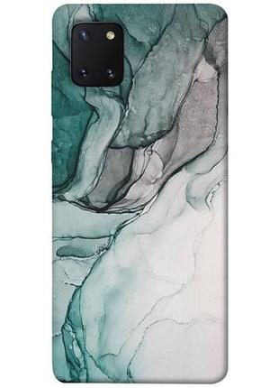 Чохол з принтом для samsung galaxy note 10 lite / на самсунг галаксі ноті 10 лайт аквамарин