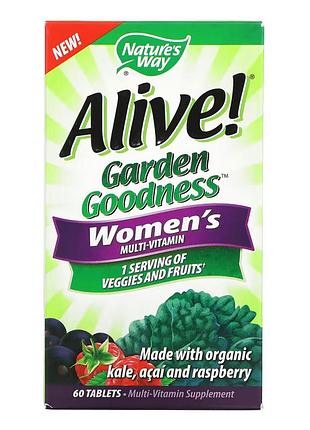 Alive organic garden goodness women - 60 tabs
