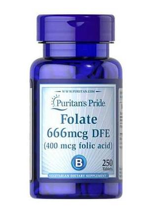 Folate 666mcg dfe (folic acid 400 mcg) - 250 tablets