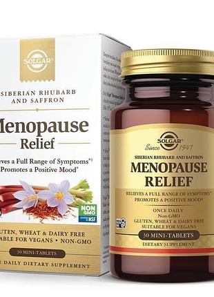Поддержка при менопаузе solgar menopause relief, 30 mini-tablets