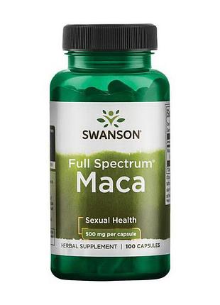 Мака swanson full spectrum maca 500 mg 100 caps