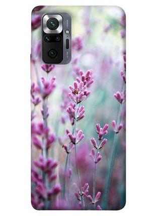 Чехол с принтом для xiaomi redmi note 10 pro / для ксяоми, сяоми, ксиоми редми ноте 10 про лаванда 2