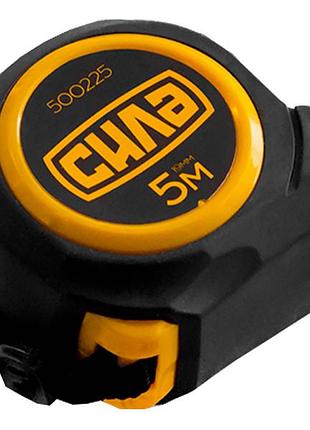 Рулетка прогумована з магнітом 5м*19мм 500225 сила