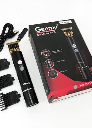 Профессиональная окантовочная машинка geemy gm-6605 для стрижки волос, окантовки, бороды ya-449 и усов