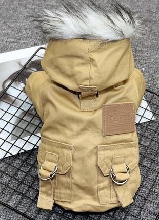 Парка для котов и кошек pet style "parisdog republic" желтая 2xl