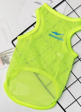 Майка для котов и кошек pet style "ercedog" желтая 2xl