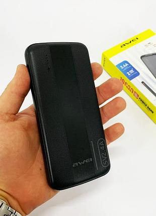 Павер банк универсальный awei p20k 10000 mah, мощный повербанк в дорогу, самый мощный повербанк bn-40