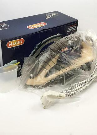 Портативный утюг с паром magio mg-134 2400 вт, утюг отпариватель для глажки вещей wu-66