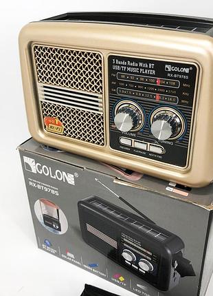 Всеволновый радиоприемник профессиональный golon rx-bt978s, радио фм прямой эфир, ob-844 радиоприемник простой