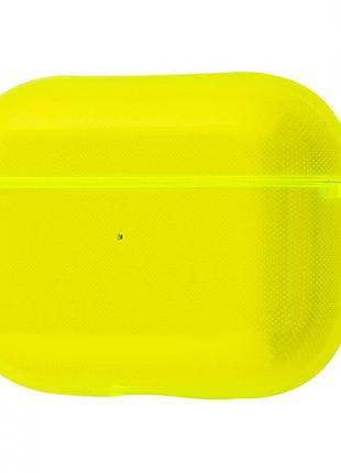 Чехол для apple airpods pro силиконовый ярко-желтый kl-73