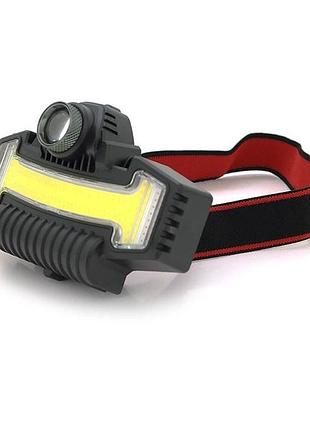 Налобний ліхтар на голову bailong bl-w685-lts+cob+rgb, професійний світлодіодний ліхтарик на голову ir-77