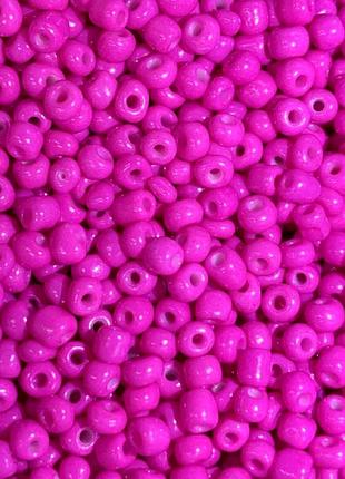 Бисер 100 грамм крупный 6/0:50 розовый