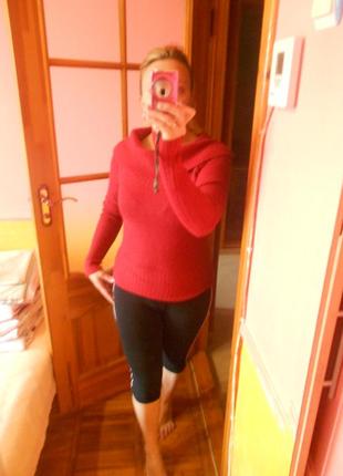 Кофта свитер бордовая