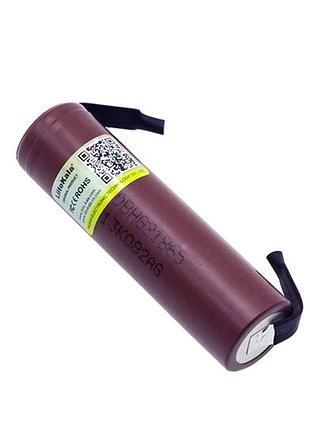 Аккумулятор liitokala 18650 li-ion 3.6в 3000мач 20а с клеммами