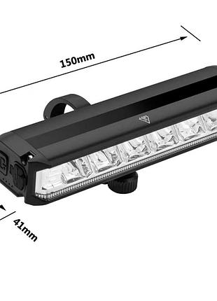 Фара для велосипеда с зарядкой eos620-6led 1400lm, велофара с зарядкой от usb, фонарик для велосипеда pz-43