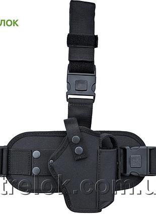 Кобура набедренная стрелок для glock, черная