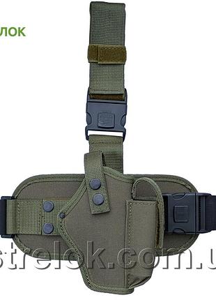 Кобура набедренная стрелок для glock, олива