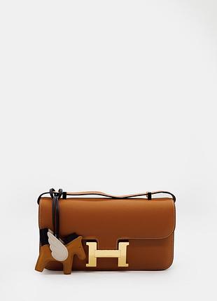 Hermès constance 26 bag in brown epsom leather with gold hardware