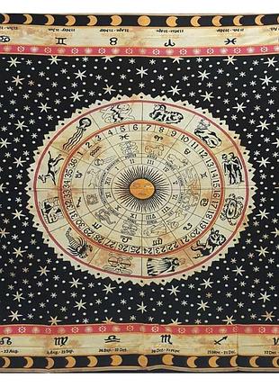 Покрывало двухспальное цветное астрология покрывало эзотерическое зодиак