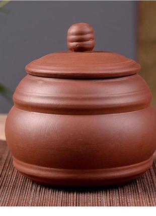 Горщик 400 мл, посуд для заварювання та зберігання чаю, глиняний посуд для чаю, горщик для чайної церемонії