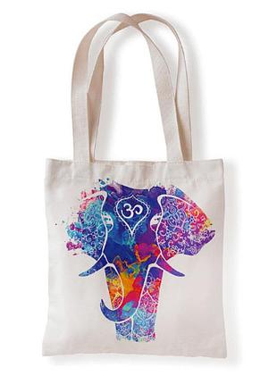 Сумка шоппер из ткани сумка с ручками торба для покупок сумка екошопер с принтом шикарная сумка шопер