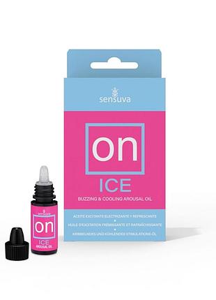 Збуджувальні краплі для клітора sensuva – on arousal oil for her ice (5 мл) охолоджувальні, до 30 хвилин