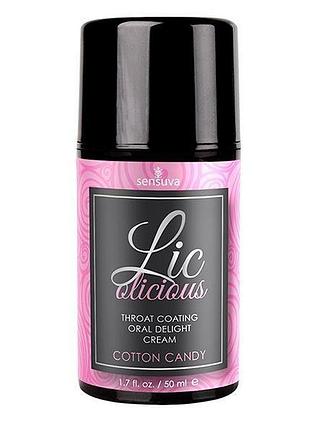 Гель для минета sensuva lic-o-licious cotton candy (50 мл), маслянистый, без сахара (фактический объем 50 мл)