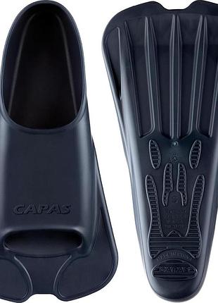 Ласти для навчання плаванню capas xxxs (kids uk size 12-13.5), зручні силіконові ласти з сітчастим мішком