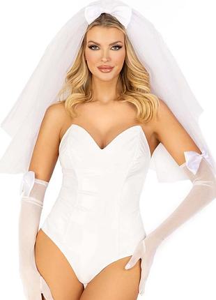 Фата нареченої leg avenue tiered bridal veil o/s whie