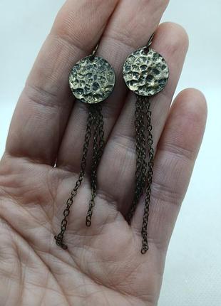 Серьги висюльки бижутерия